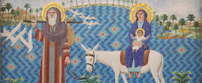 Saint George Chiesa ortodossa Il Cairo mosaico Holy Family_cr