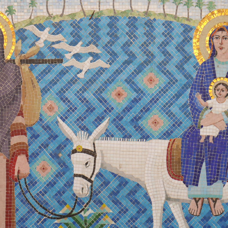 Saint George Chiesa ortodossa Il Cairomosaik Heilige Familie cr skaliert