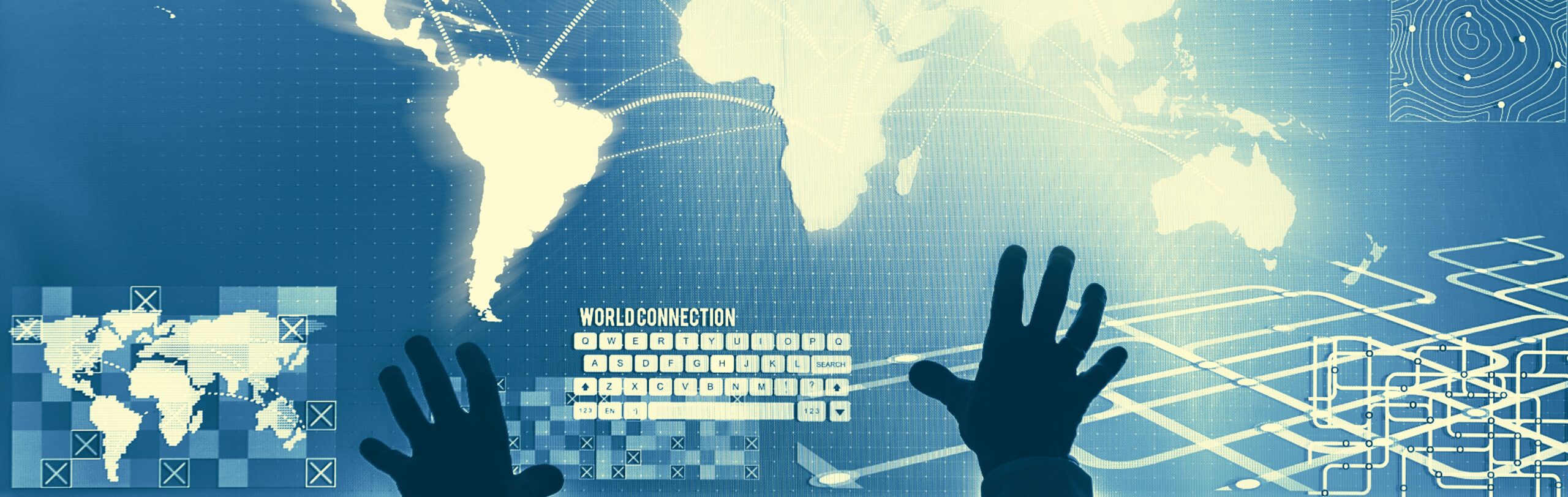 Futuristic global business Futuristic global business