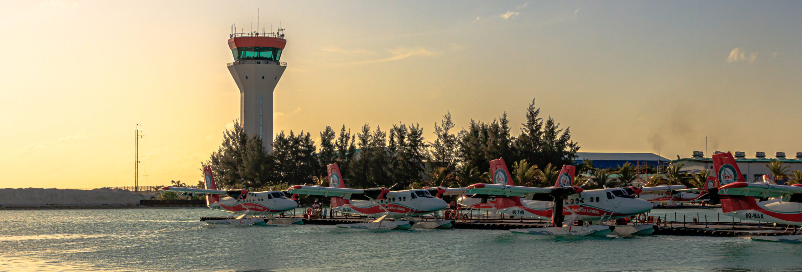 Seaplanes of the Maldives International Airport.