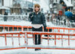 Woman tourist Visiting Ginzan Onsen in Yamagata